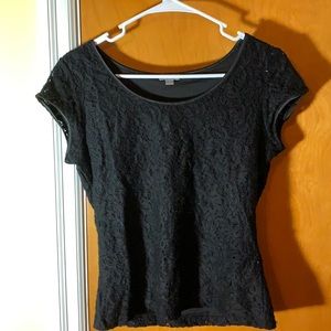 Black Lacy Ann Taylor shirt